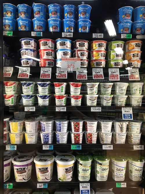 Dairy free yogurts!  at Chamberlin's Natural Foods in Lake Mary