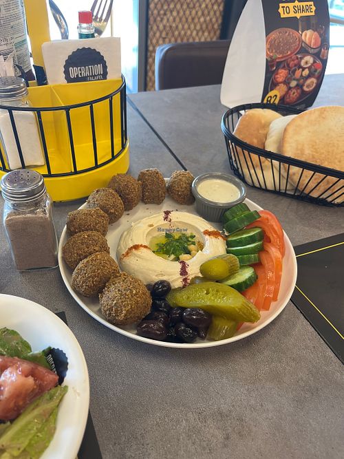 Falafel plate   at Operation Falafel  in Abu Dhabi
