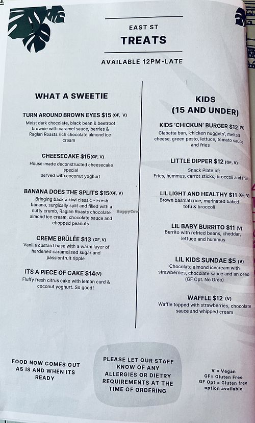 Treats  at East St Cafe and Bar in Nelson