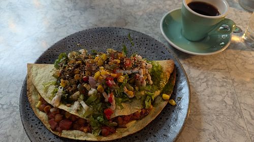 Kissadeer (quesadilla) at East St Cafe and Bar in Nelson