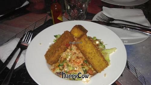 Fried polenta at East St Cafe and Bar in Nelson