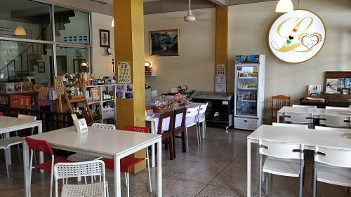 Restaurant interior at Loving Hut - Saraburi in Sara Buri