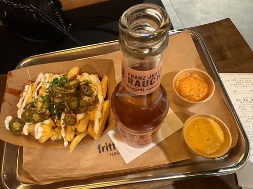 lunch  at Frittenwerk - Alexanderplatz in Berlin