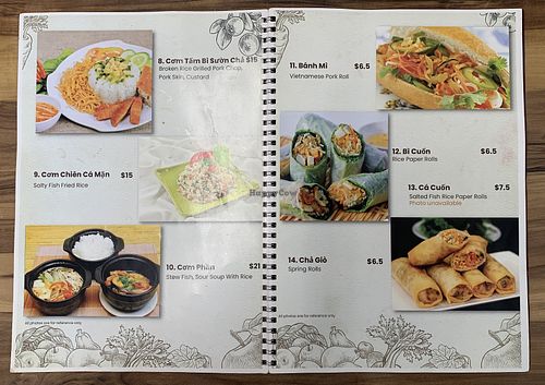 menu 2  at Tinh Lac Quan in Inala