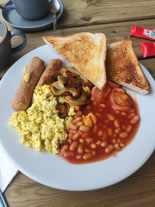 Vegan breakfast at Bask. in Stockport