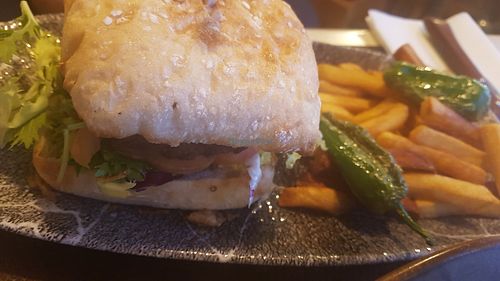 Vegan Burger at La Timba in El Port De La Selva
