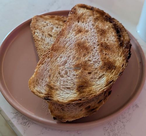 Toast with the vegan breakfast at Pennyfeather Cafe in Kilkenny