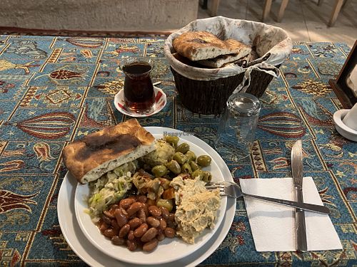 Meze platter   at Wooden Spoon Cave Restaurant in Nevsehir