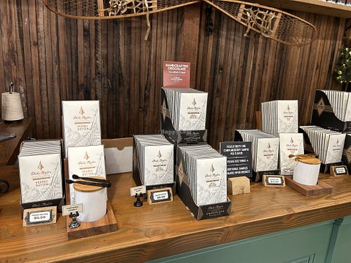 The dark cocoa bars are vegan!   at Dick Taylor Craft Chocolate in Eureka