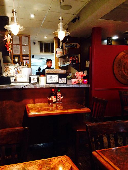 Behind here: magic! at Caphe Banh Mi in Alexandria