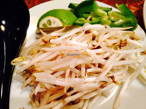 Pho fixings at Caphe Banh Mi in Alexandria
