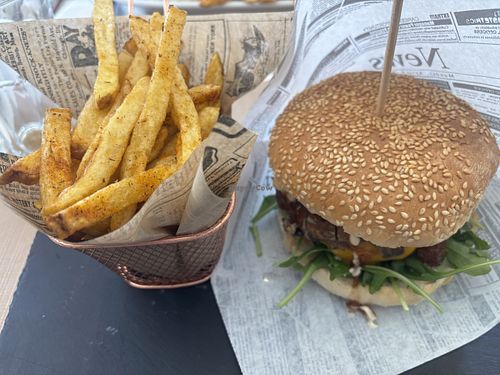 Portobello burger vegan  at Arte e Tempero in Tabua