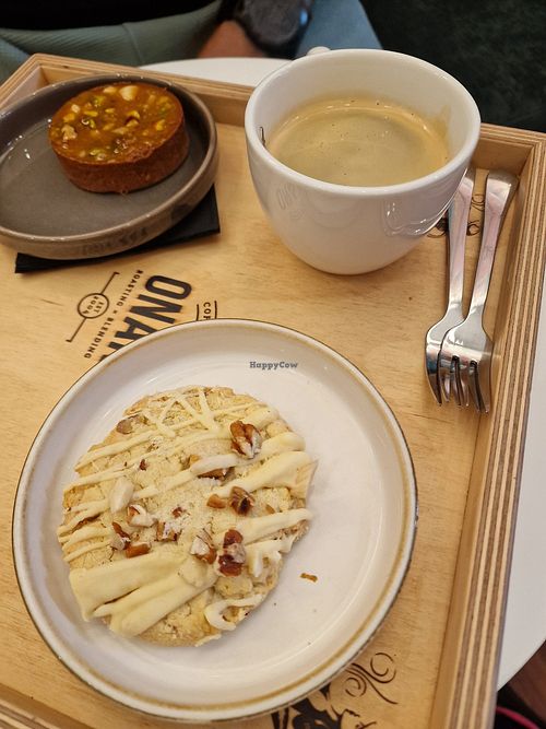 Dry hazelnut vegan cookie at Koffie Onan in Leuven