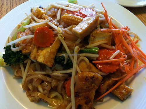 Pad Thai- I got mine with vegetables and tofu! at Vege Thai in Portland