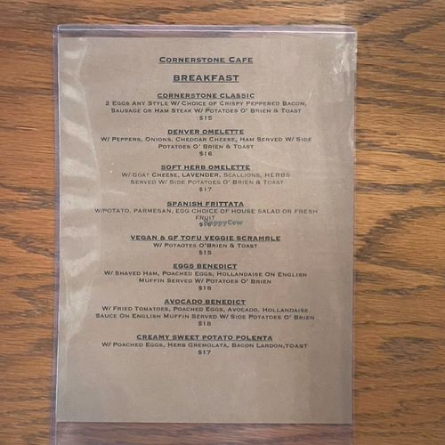   at Cornerstone Bakery and Cafe in Dunsmuir