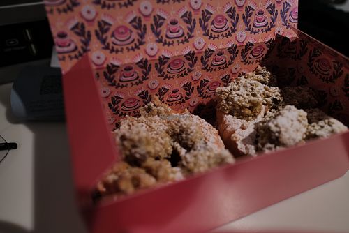 "Stollen" doughnut #Veganuary at Brammibal's Donuts - Pop Up in Hamburg