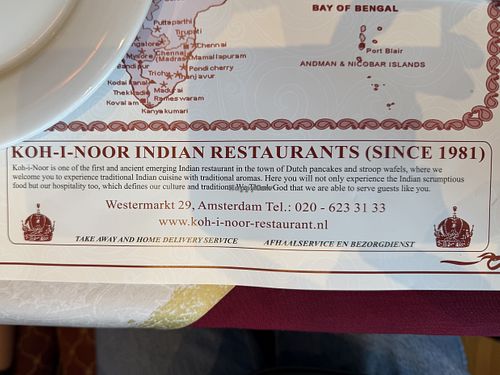  at Koh I Noor  in Largs