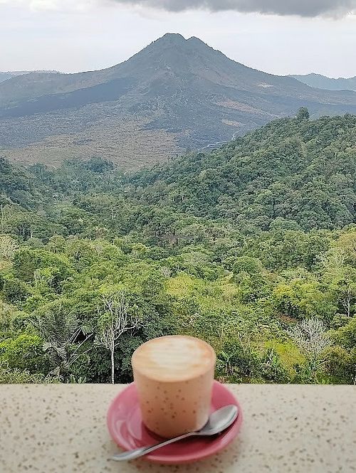 mocca with oat milk at Paperhills in Kintamani