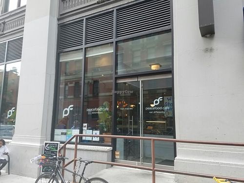 outside at Peacefood Cafe - Downtown in New York City