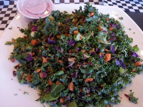 kale salad at Raw Food Express in Las Vegas