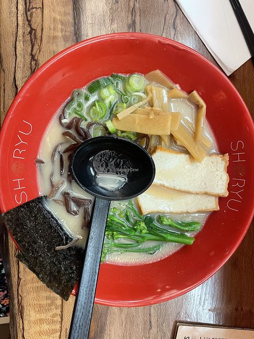 White ramen (not the spicy version).   at Shoryu Ramen in Oxford