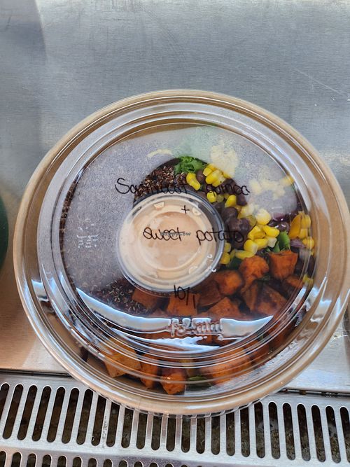 Southwest Quinoa and sweet potato bowl to go at Mea Cuppa Coffee Lounge in Charleston