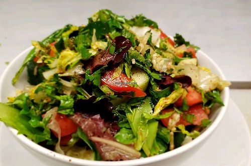 salad at iCreate Cafe in Pottstown