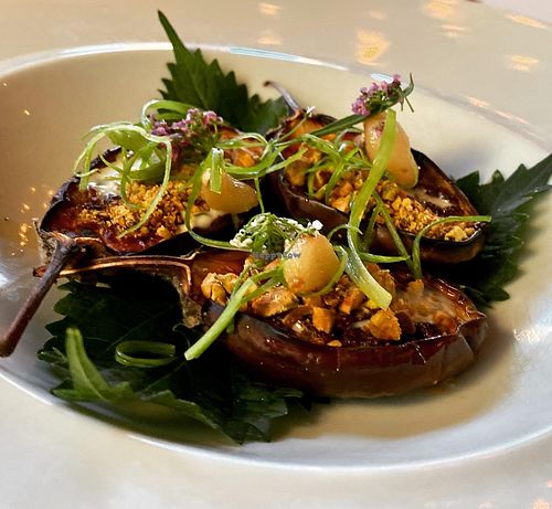 Stuffed Eggplant   at Crossroads Kitchen in Los Angeles
