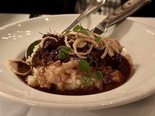 Eggplant Shortrib  at Crossroads Kitchen in Los Angeles