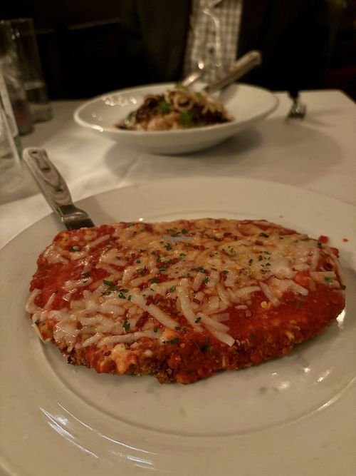 Chick’n Scallopini   at Crossroads Kitchen in Los Angeles