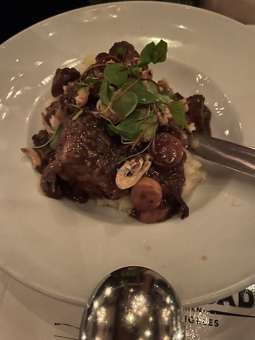 Eggplant ribs surprised me! Very tasty  at Crossroads Kitchen in Los Angeles