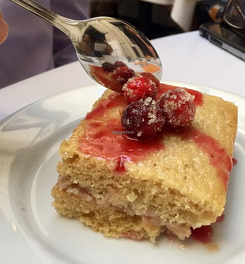Apple custard cake at Crossroads Kitchen in Los Angeles