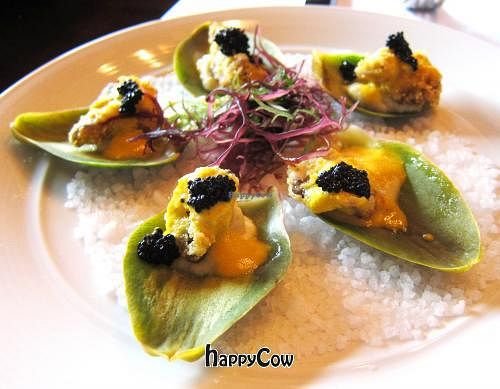 Artichoke oysters at Crossroads Kitchen in Los Angeles