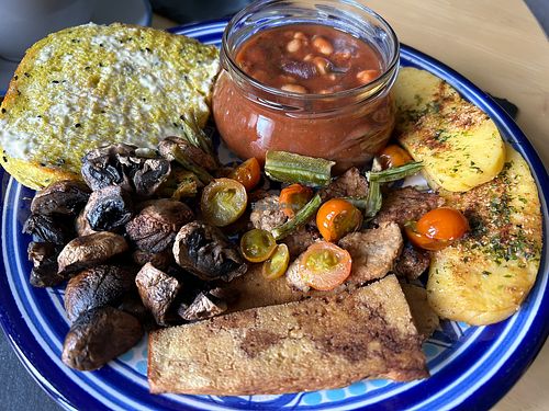Cooked breakfast   at Loaf BnB in Berwick-upon-tweed