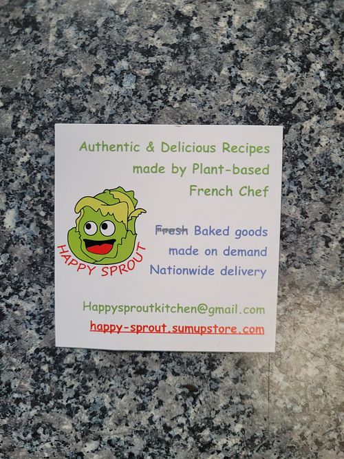 Happy Sprout Kitchen Business Card at Happy Sprout Kitchen in Cockermouth