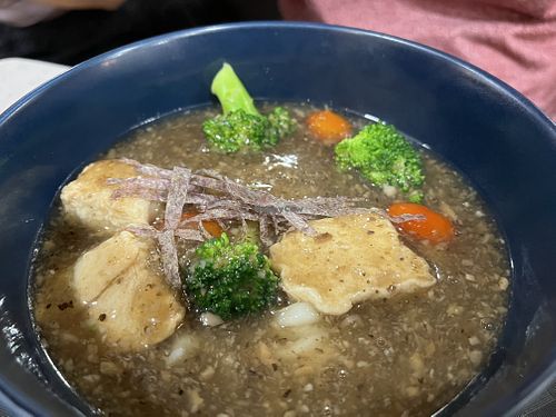 Mushroom udon, not as good as Tracy 6.5/10  at Veggie House 一芳 - HarbourFront in Central Singapore