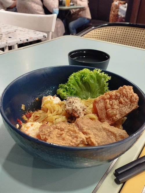 Dry Mee Pok!  at Veggie House 一芳 - HarbourFront in Central Singapore