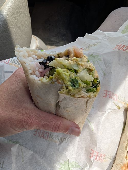 Veggie wrap at Tropical Smoothie Cafe in Carrollton