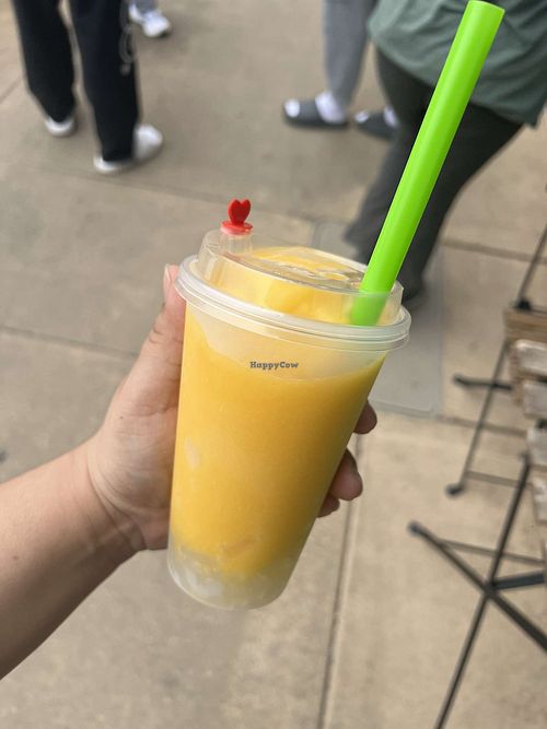 Mango Smoothie with Lychee Jelly at Latea Bubble Tea Lounge in Champaign