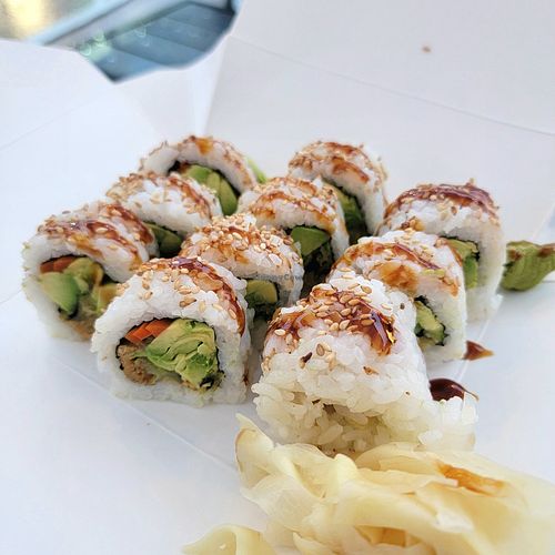 Eggplant Roll at Ricky's Sushi in Portland