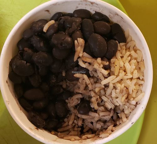 Rice and bean side(really small) at Hugo's Tacos in Studio City