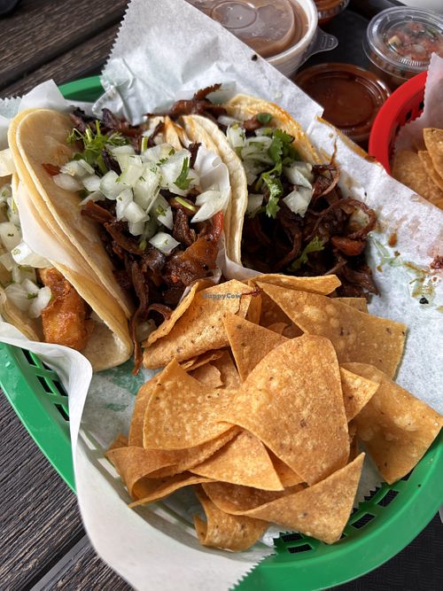 Mushroom carnitas   at Hugo's Tacos - Atwater Village in Los Angeles