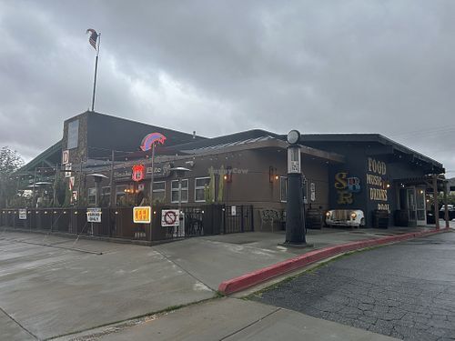 From the street  at Snake Bite Roadhouse in Yucca Valley