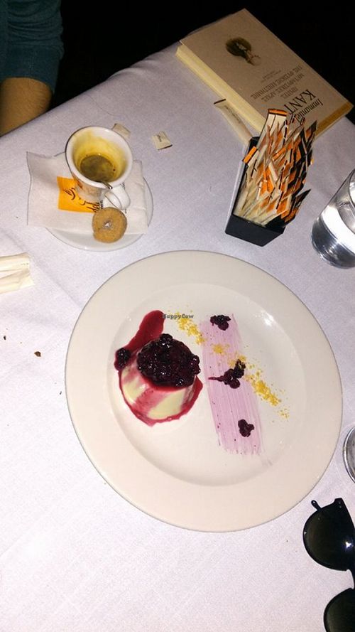 Vegan panacotta  at Rosebud in Athens