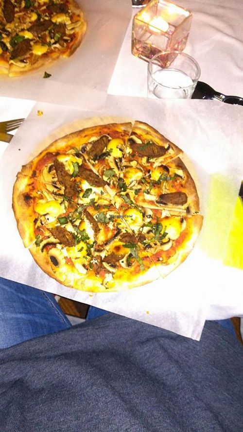 The best vegan pizza :O at Rosebud in Athens