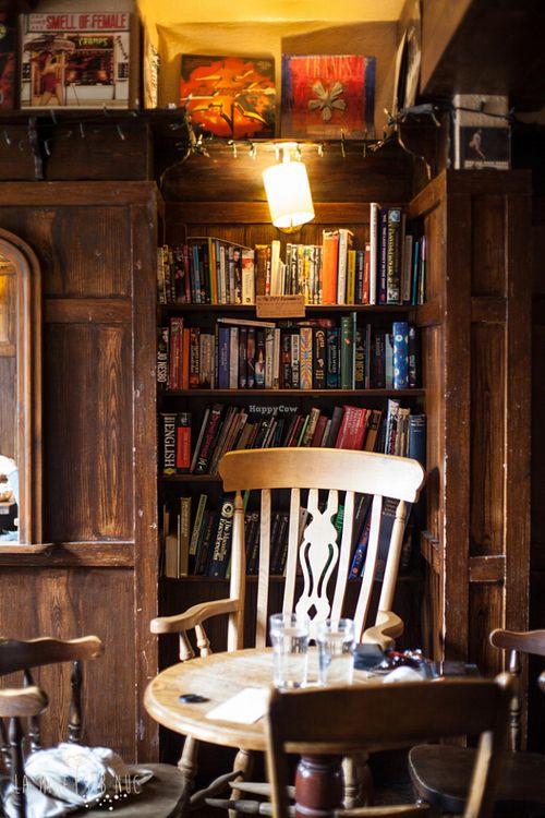 Inside. DVD exchange. at The Gardener's Arms in Oxford