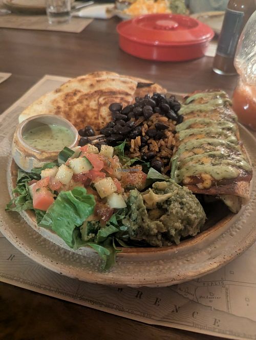 Combo fiesta végé (swap for vegan cheese) at Restaurant Tex Mex in Montreal