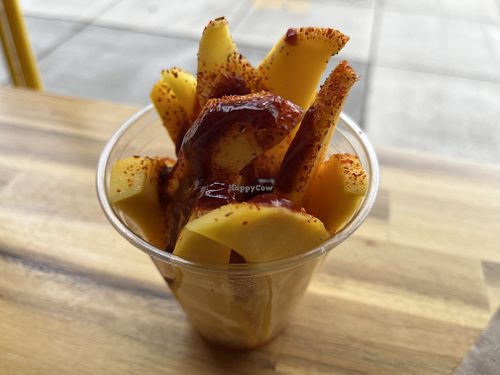 mango, chamoy, lime, tajin  at Xocotl Fresco & Natural in Portland