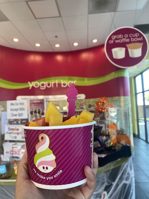 Grab a Cup, Serve, then Pay (After Weighing)  at Menchie's Frozen Yogurt in Riverbank