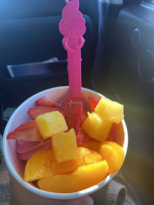 Frozen Vegan Friendly Treats in the Valley • Reusable Spoons   at Menchie's Frozen Yogurt in Riverbank